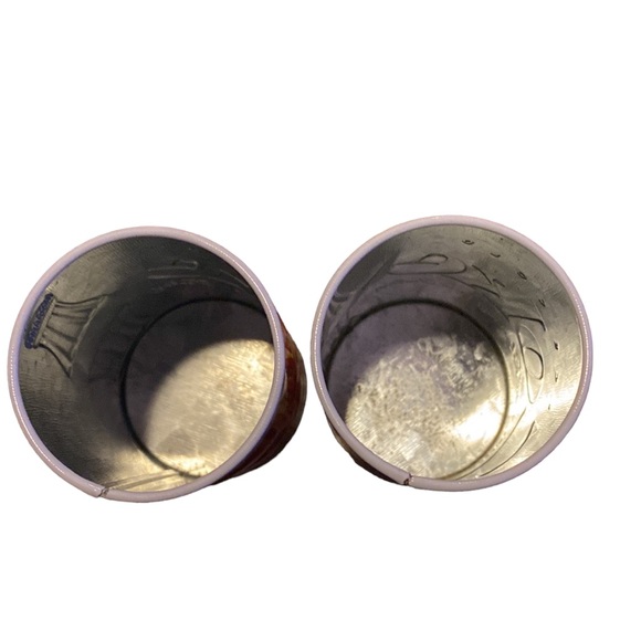 Coca Cola Salt and Pepper Shaker Set Collectable Memorabilia Tin Cans - Picture 8 of 8
